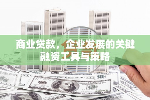 绥芬河商业贷款，企业发展的关键融资工具与策略
