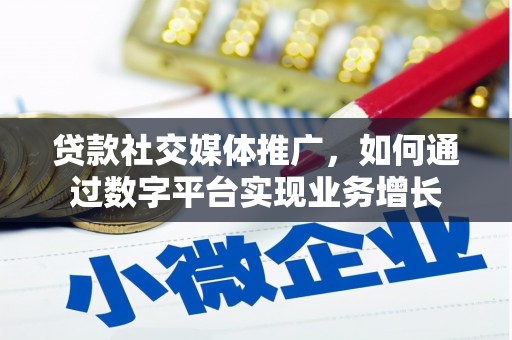绥芬河贷款社交媒体推广，如何通过数字平台实现业务增长