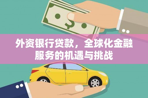 绥芬河外资银行贷款，全球化金融服务的机遇与挑战