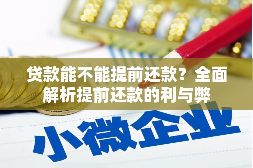 绥芬河贷款能不能提前还款？全面解析提前还款的利与弊