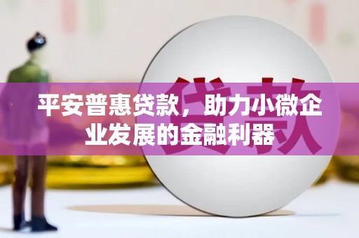 绥芬河平安普惠贷款，助力小微企业发展的金融利器