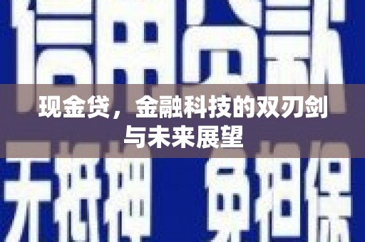 绥芬河现金贷，金融科技的双刃剑与未来展望