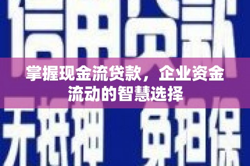 绥芬河掌握现金流贷款，企业资金流动的智慧选择