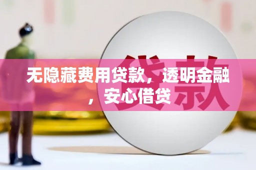 绥芬河无隐藏费用贷款，透明金融，安心借贷