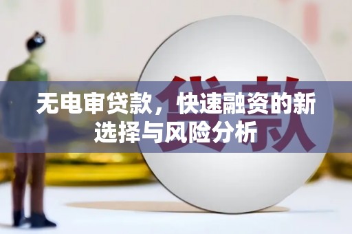 绥芬河无电审贷款，快速融资的新选择与风险分析