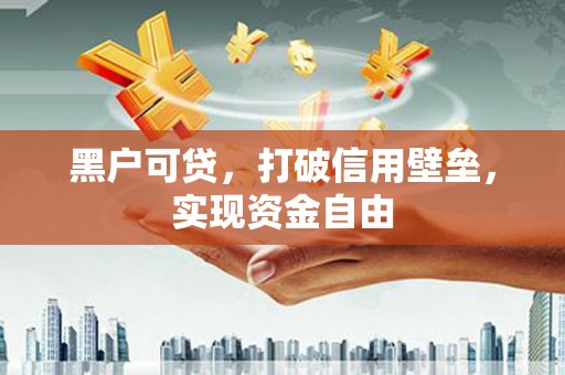 绥芬河黑户可贷，打破信用壁垒，实现资金自由