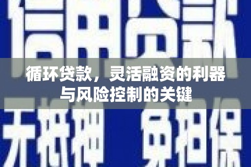 绥芬河循环贷款，灵活融资的利器与风险控制的关键