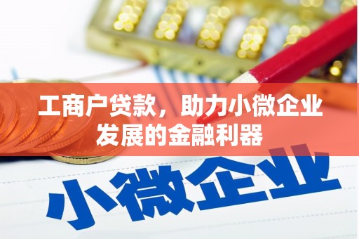 绥芬河工商户贷款，助力小微企业发展的金融利器