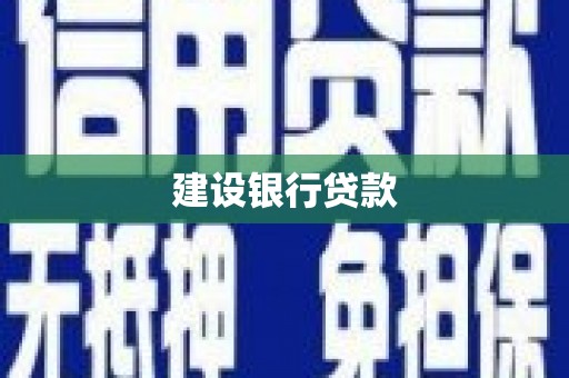绥芬河建设银行贷款