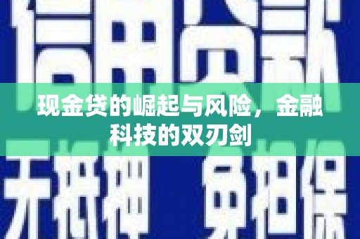绥芬河现金贷的崛起与风险，金融科技的双刃剑