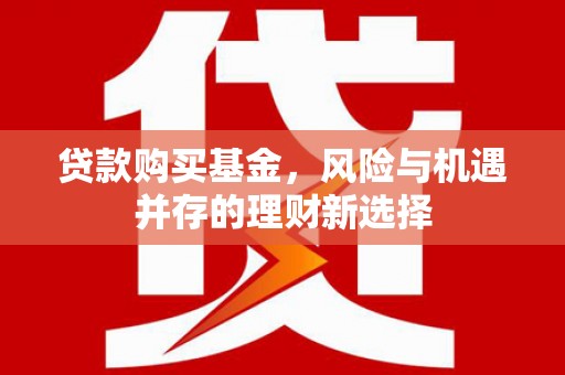 绥芬河贷款购买基金，风险与机遇并存的理财新选择