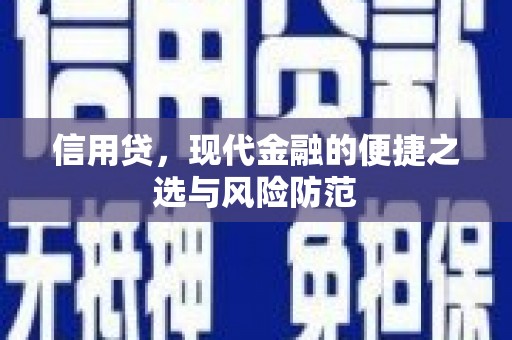 绥芬河信用贷，现代金融的便捷之选与风险防范