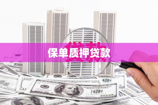 绥芬河保单质押贷款