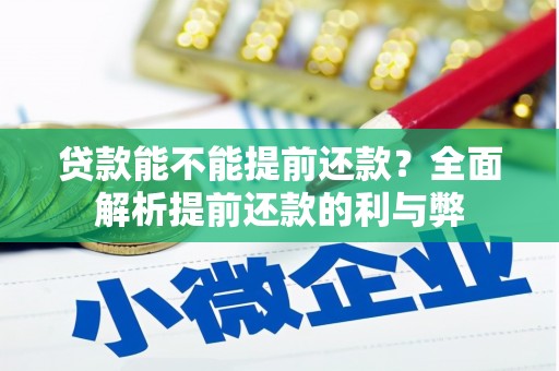 绥芬河贷款能不能提前还款？全面解析提前还款的利与弊