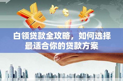 绥芬河白领贷款全攻略，如何选择最适合你的贷款方案